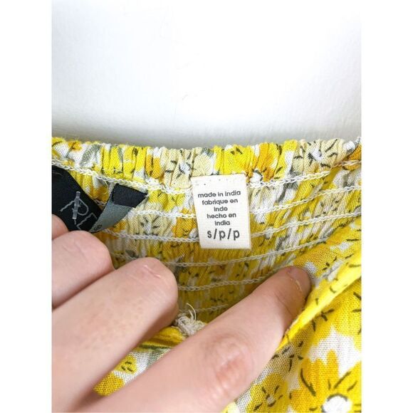 NEW RDI Printed Rayon Cut Out Dress in Maize Size S - Picture 6 of 13